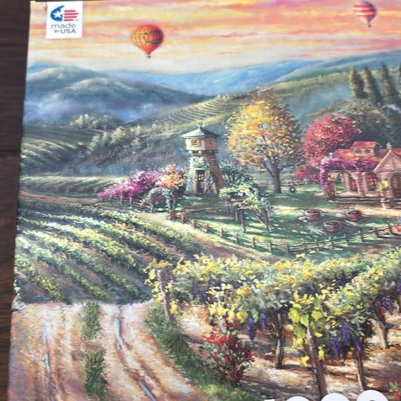 Thomas Kinkade Studios Peaceful Valley Vineyard 1000 Piece Jigsaw Puzzle Ceaco - Picture 4 of 10